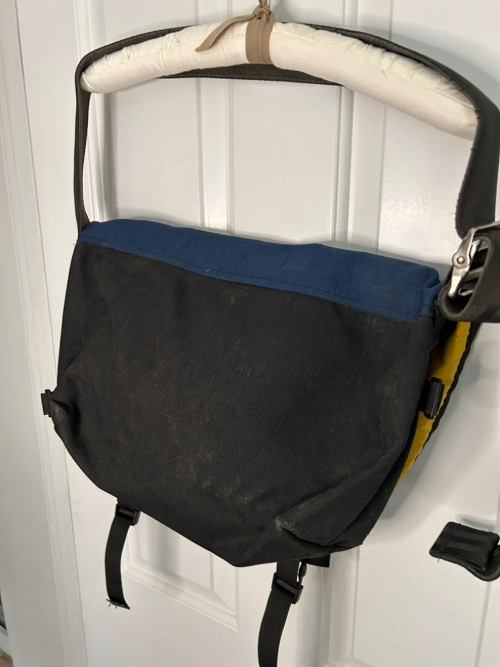 Vintage BaileyWorks 253 Courier Messenger Bag - Navy, Black - Made in USA